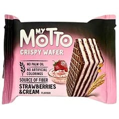 MY MOTTO STRAWBERRY & CREAM WAFERS 20*30G