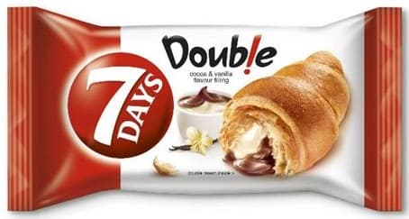 7 DAYS DUO CACAO VANILLA CROISSANT 80G