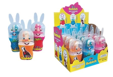 BOBBO RABBIT FRUIT FLAVOURED CANDY 32GR